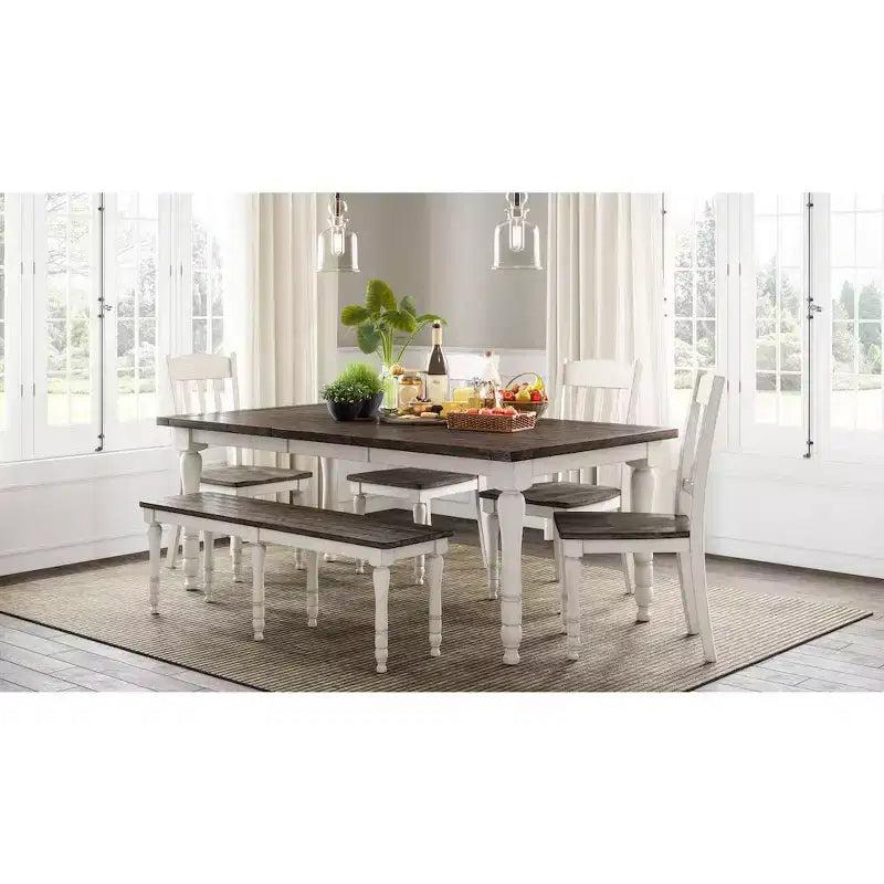County Rustic Reclaimed Pine Farmhouse 54 Dining Bench