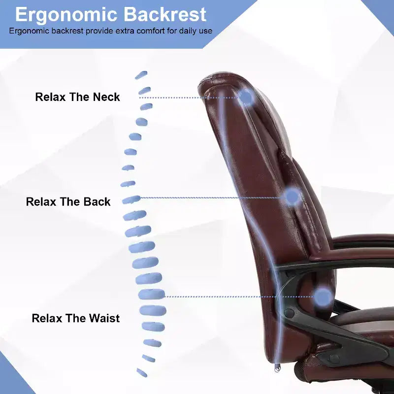 Office Chair Computer Chair with Breathable PU Leather