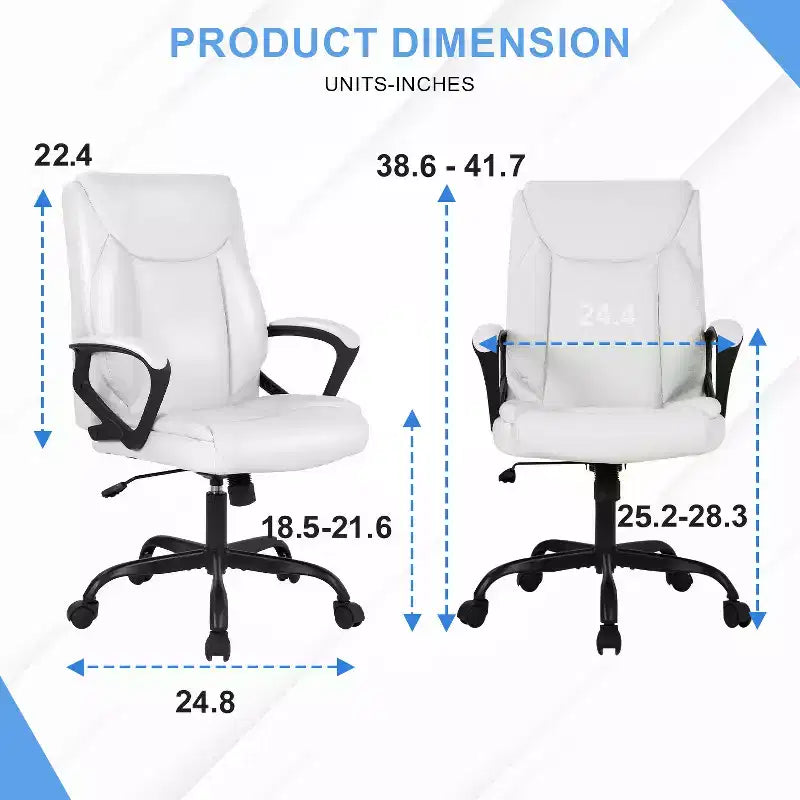 Office Chair Computer Chair with Breathable PU Leather