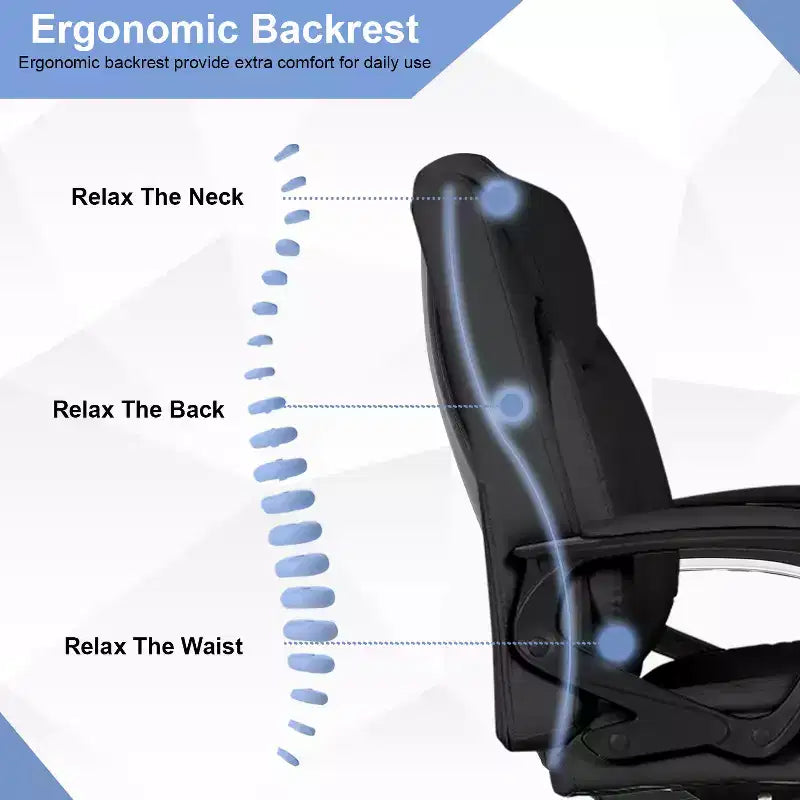 Office Chair Computer Chair with Breathable PU Leather