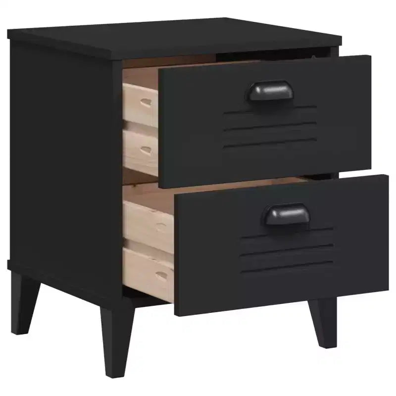 Bedside Cabinet Accent End Table Bedroom Furniture Engineered Wood