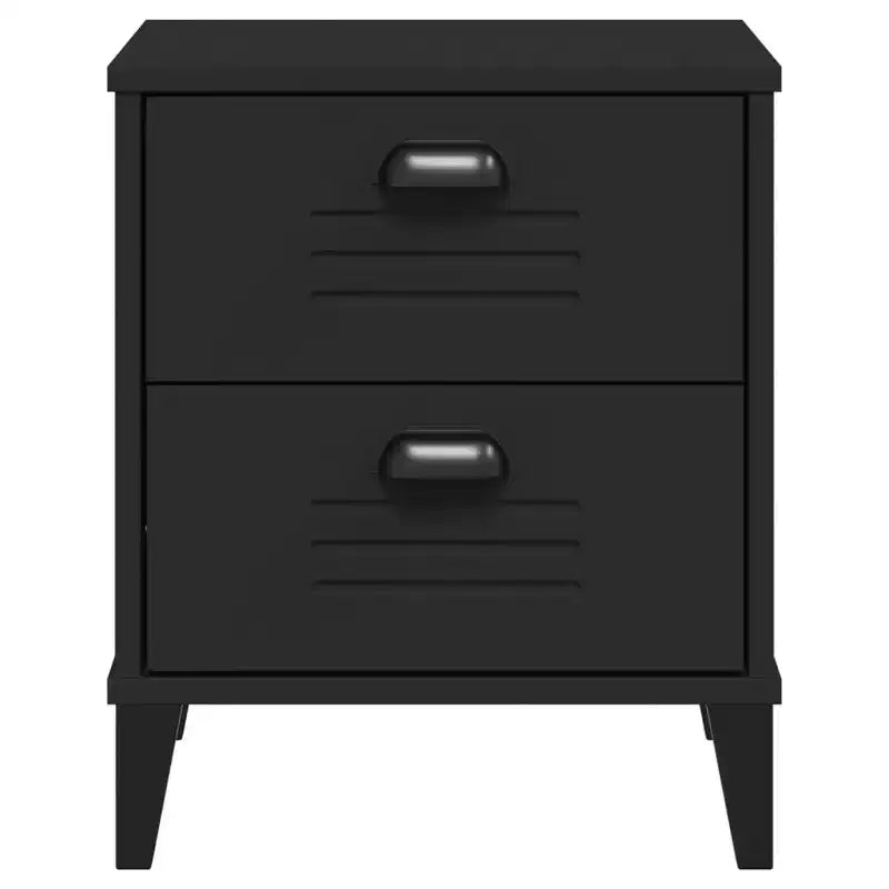 Bedside Cabinet Accent End Table Bedroom Furniture Engineered Wood