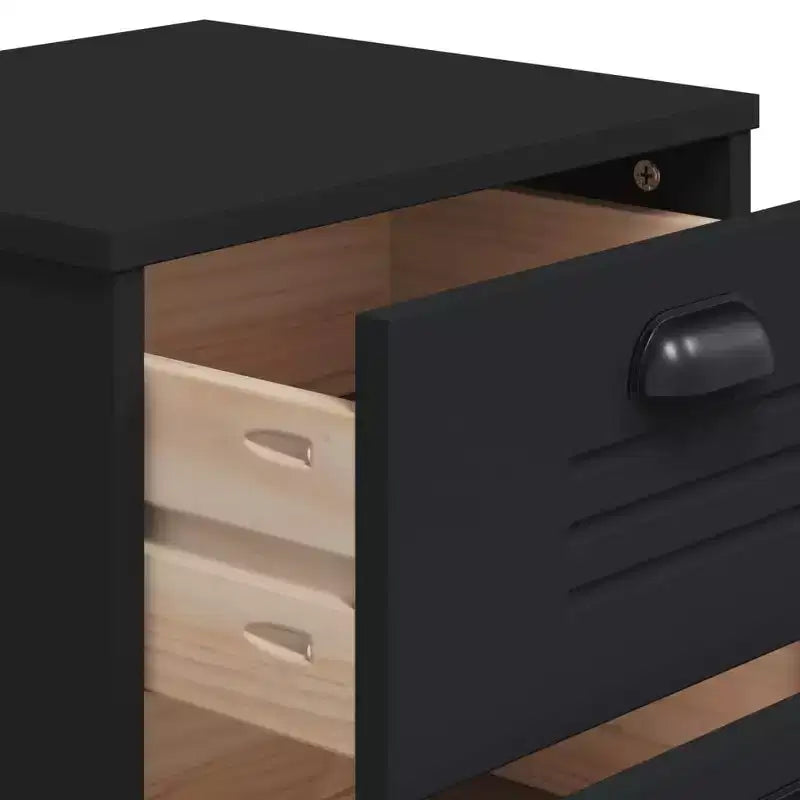 Bedside Cabinet Accent End Table Bedroom Furniture Engineered Wood