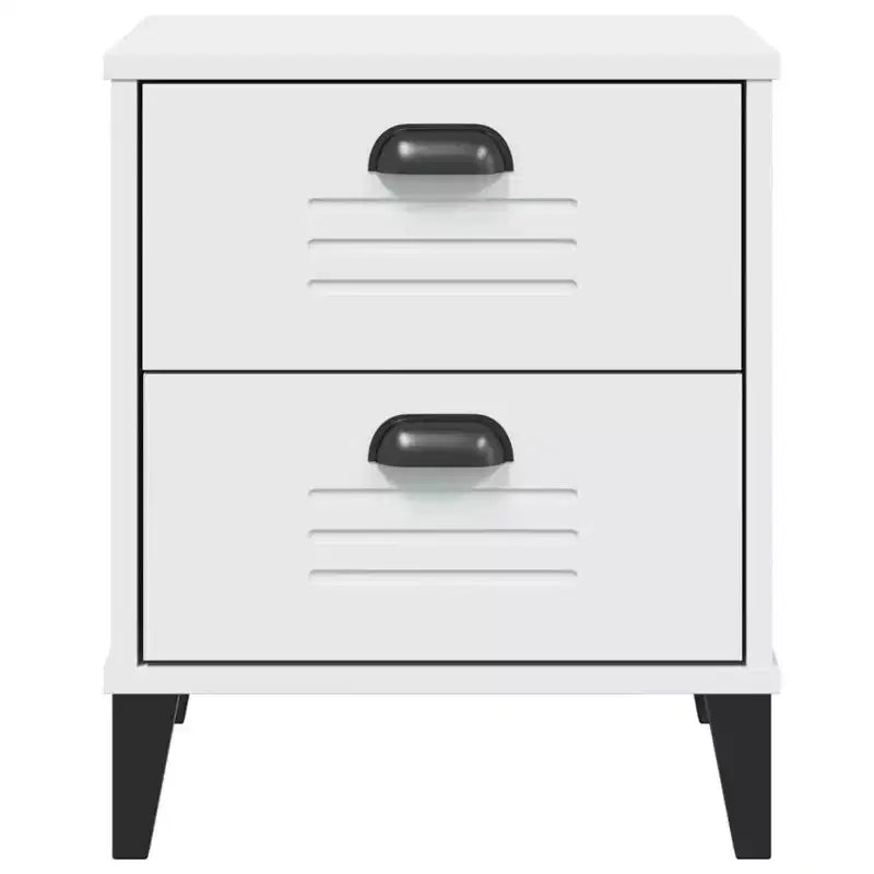 Bedside Cabinet Accent End Table Bedroom Furniture Engineered Wood