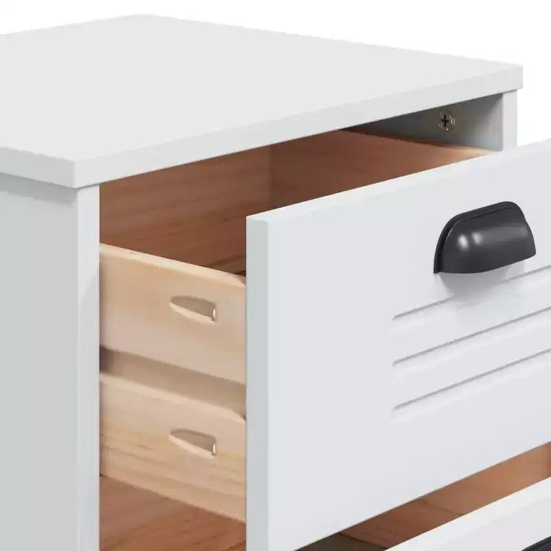 Bedside Cabinet Accent End Table Bedroom Furniture Engineered Wood