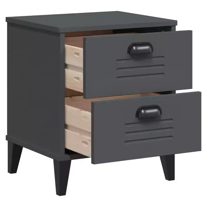 Bedside Cabinet Accent End Table Bedroom Furniture Engineered Wood