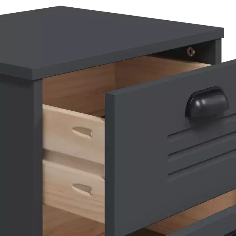 Bedside Cabinet Accent End Table Bedroom Furniture Engineered Wood