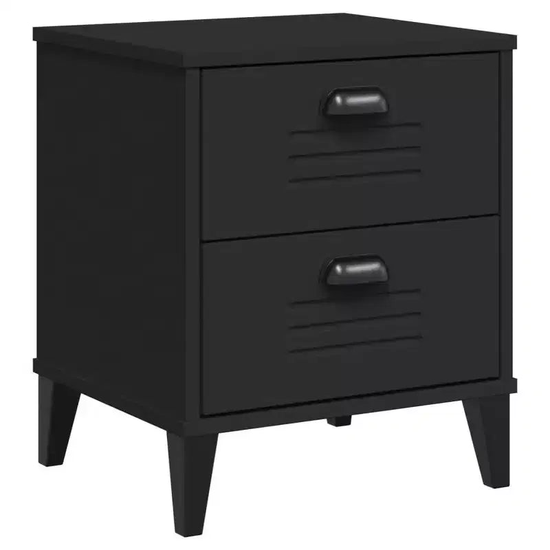 Bedside Cabinet Accent End Table Bedroom Furniture Engineered Wood