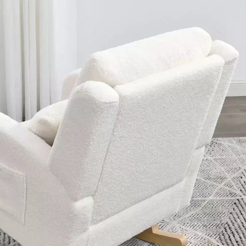 Modern Accent Chair High Backrest Lounge Chair Armchairs Rocking Chair