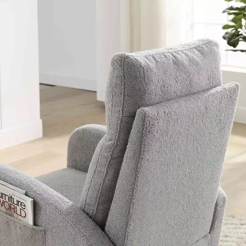 Modern Accent Chair High Backrest Lounge Chair Armchairs Rocking Chair