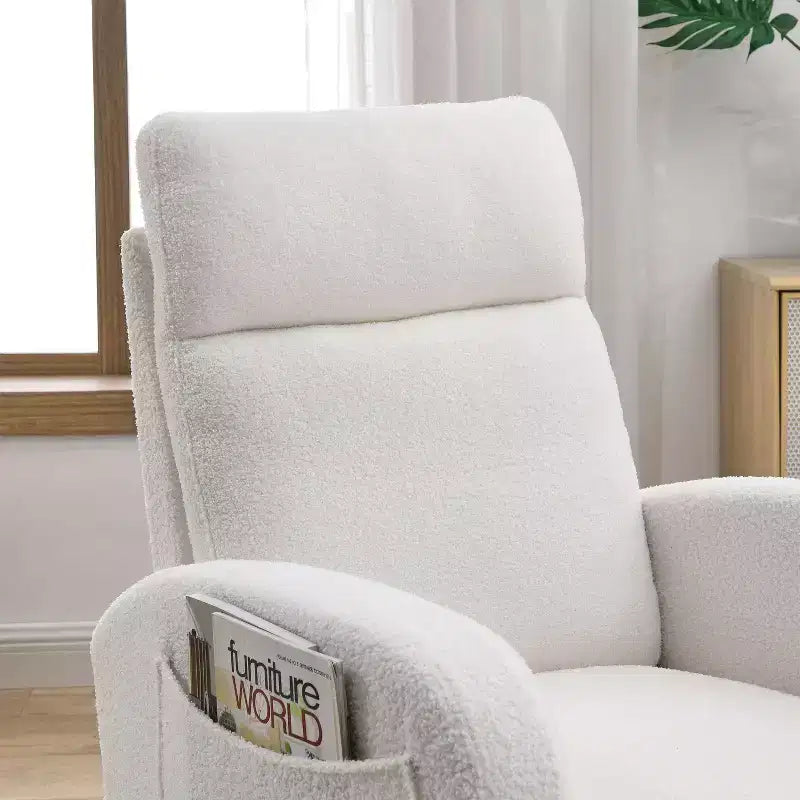 Modern Accent Chair High Backrest Lounge Chair Armchairs Rocking Chair