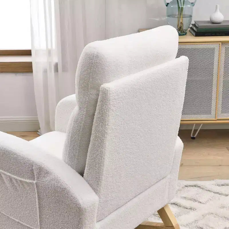 Modern Accent Chair High Backrest Lounge Chair Armchairs Rocking Chair