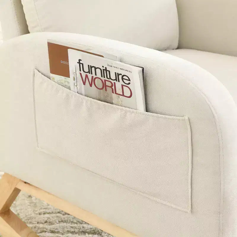 Modern Accent Chair High Backrest Lounge Chair Armchairs Rocking Chair