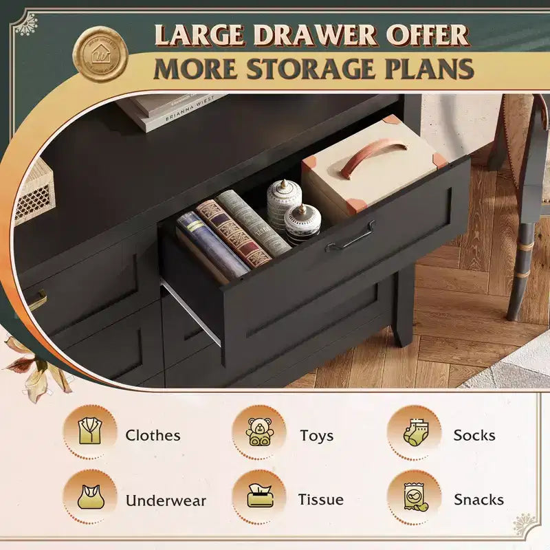 Vintage wooden drawer cabinet