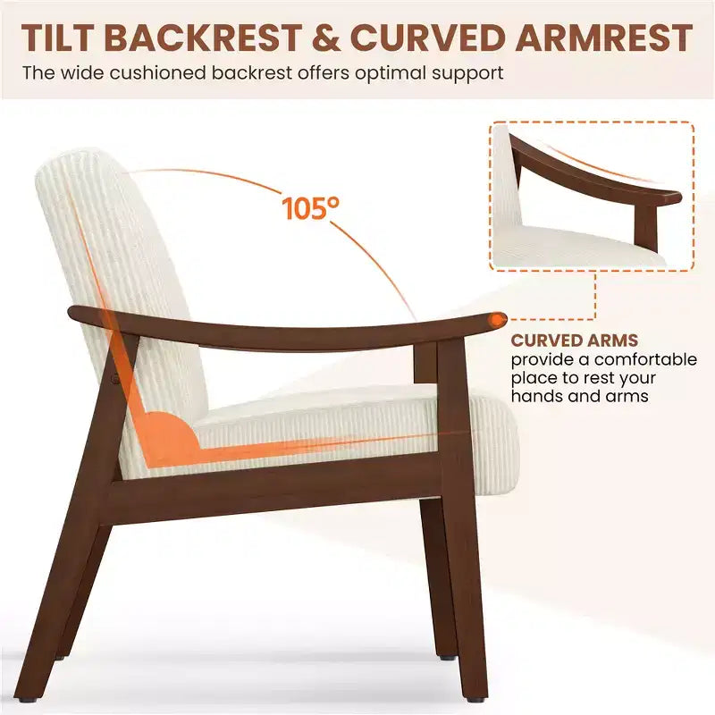 Modern style armchair