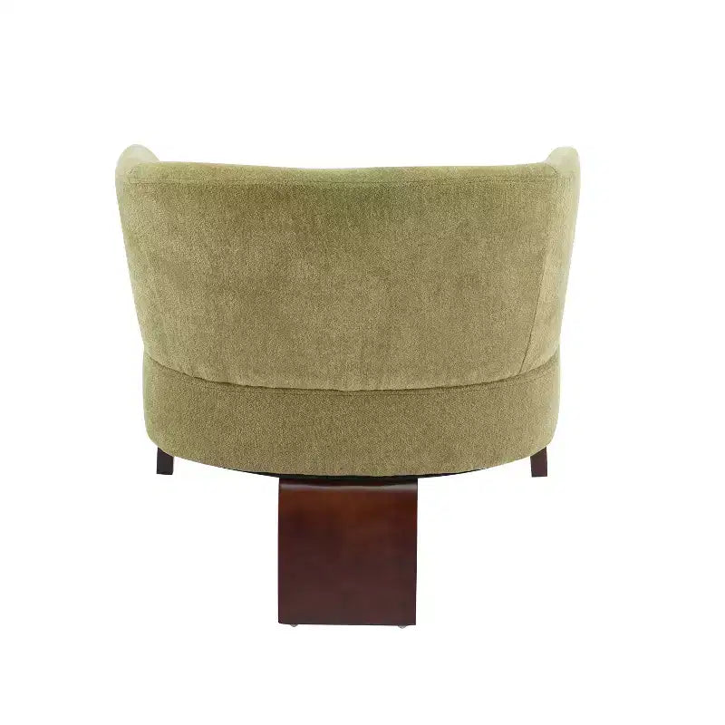 Mid-Century Modern Upholstered Accent Chair with Curved Back