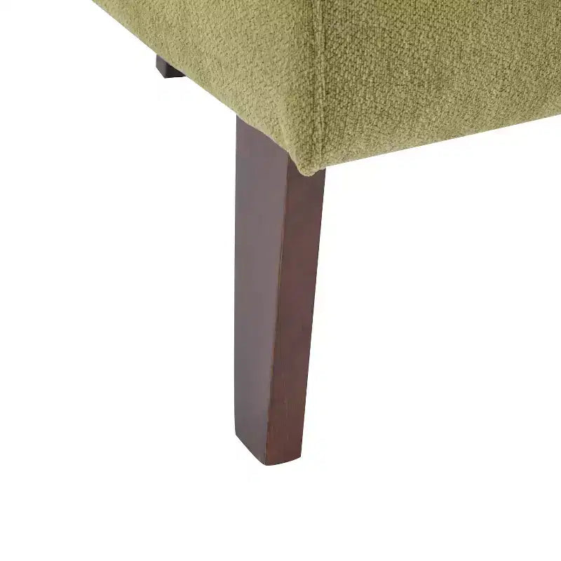 Mid-Century Modern Upholstered Accent Chair with Curved Back