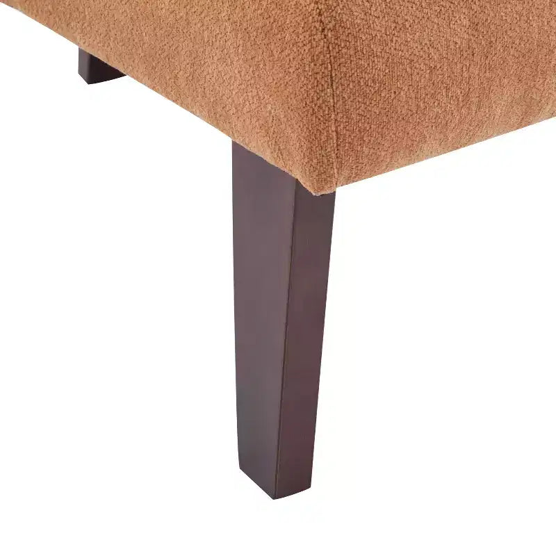 Mid-Century Modern Upholstered Accent Chair with Curved Back