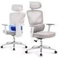 Ergonomic Desk Chair - Home Mesh Office Desk Chair with Lumbar Support, High-Back Computer Gaming Chair with Headrest, Rolling Swivel Task Chairs