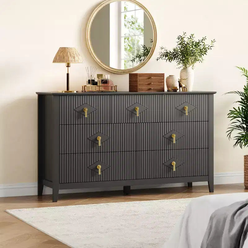 Modern white glass door side cabinet