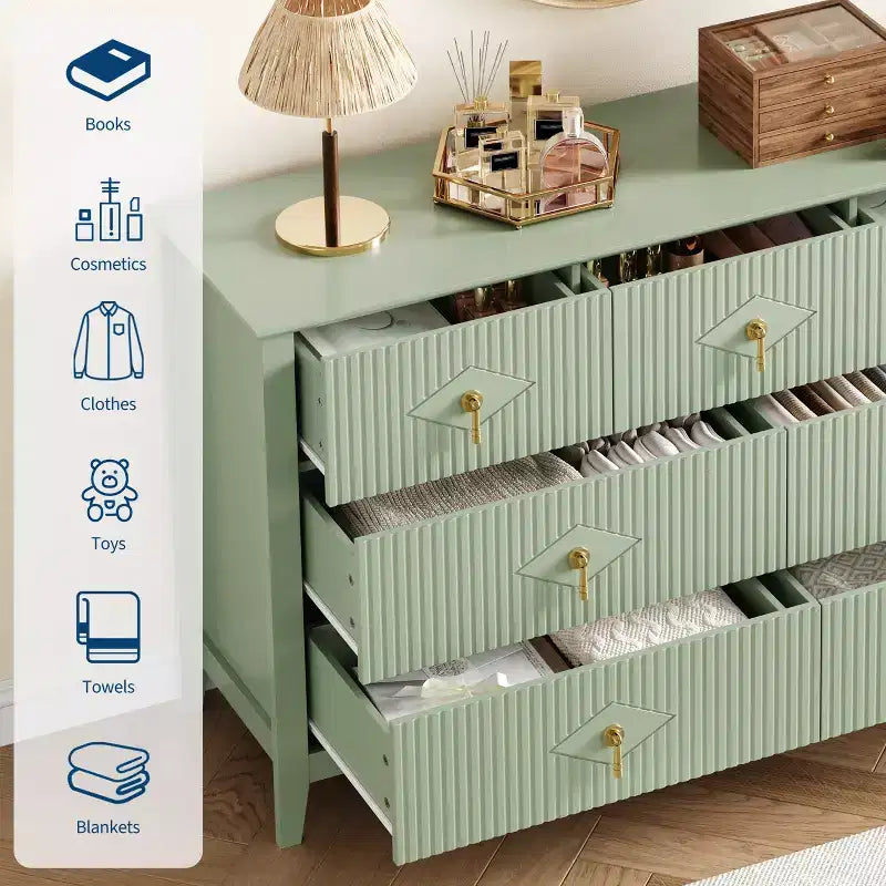 Modern white glass door side cabinet