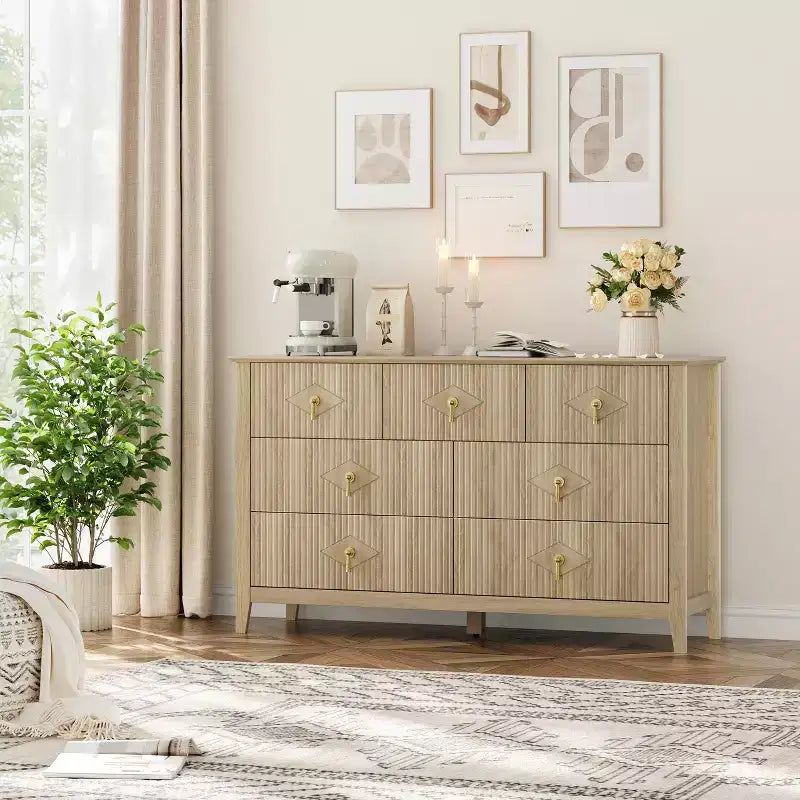 Modern white glass door side cabinet